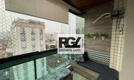 Apartamento com 2 dormitórios à venda, 150 m² por r$ 1.200.000,00 - embaré - santos/sp