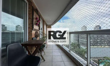 Apartamento com 2 dormitórios à venda, 97 m² por R$ 1.380.000,00 - Gonzaga - Santos/SP