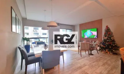 Apartamento com 3 dormitórios à venda, 147 m² por R$ 1.800.000,00 - Boqueirão - Santos/SP