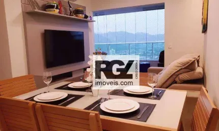 Apartamento com 3 dormitórios à venda, 88 m² por r$ 1.400.000,00 - campo grande - santos/sp