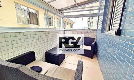 Apartamento com 2 dormitórios para alugar, 89 m² por R$ 6.600,00/mês - Ponta da Praia - Santos/SP
