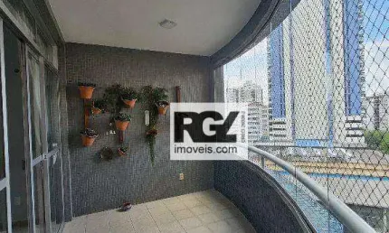 Apartamento com 4 dormitórios à venda, 202 m² por r$ 1.400.000,00 - pompéia - santos/sp