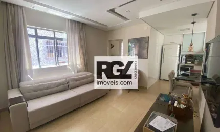 Apartamento com 2 dormitórios à venda, 98 m² por r$ 600.000,00 - ponta da praia - santos/sp