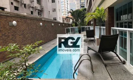 Apartamento com 1 dormitório à venda, 52 m² por r$ 600.000,00 - gonzaga - santos/sp