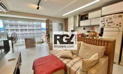 Apartamento com 1 dormitório à venda, 50 m² por r$ 415.000,00 - vila matias - santos/sp