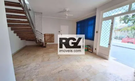 Casa comercial com 5 salas para alugar no Ponta da Praia, Santos 