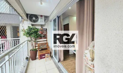 Apartamento com 1 dormitório à venda, 50 m² por r$ 380.000,00 - vila matias - santos/sp