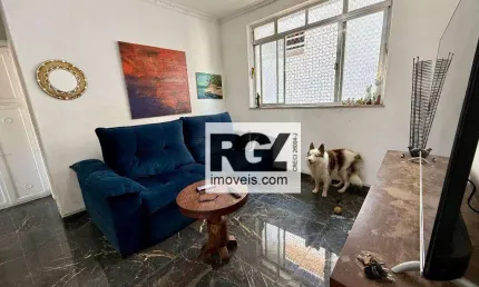 Apartamento com 1 dormitório à venda, 54 m² por r$ 380.000,00 - ponta da praia - santos/sp