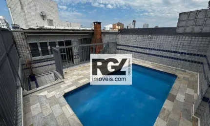 Cobertura com 2 dormitórios à venda, 189 m² por R$ 920.000,00 - Embaré - Santos/SP