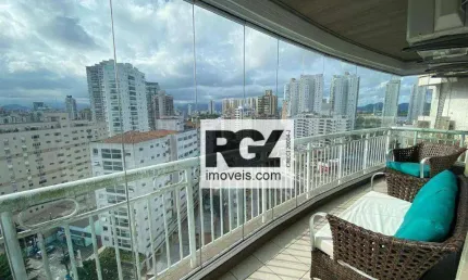 Apartamento com 3 dormitórios à venda, 199 m² por r$ 2.996.000,00 - ponta da praia - santos/sp