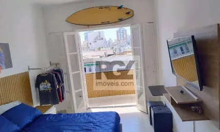 Apartamento com 1 dormitório à venda, 50 m² por R$ 530.000,00 - Boqueirão - Santos/SP