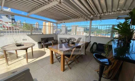 Cobertura com 4 dormitórios à venda, 388 m² por R$ 2.400.000 - Ponta da Praia - Santos/SP