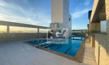 Apartamento com 3 dormitórios para alugar, 100 m² por R$ 4.500,00/mês - Aparecida - Santos/SP