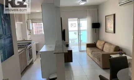 Apartamento com 1 dormitório para alugar, 52 m² por R$ 5.000,00/mês - Gonzaga - Santos/SP