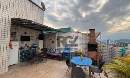 Cobertura com 3 dormitórios à venda, 142 m² por R$ 850.000,00 - Embaré - Santos/SP