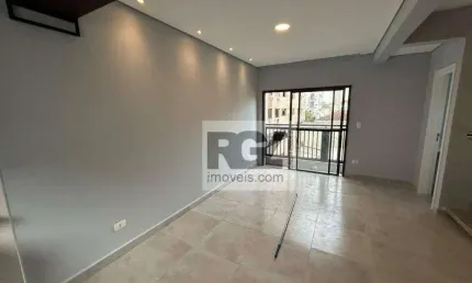 Village com 2 dormitórios para alugar, 116 m² por R$ 5.000,00/mês - Marapé - Santos/SP