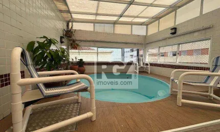 Cobertura com 3 dormitórios à venda, 198 m² por r$ 1.600.000,00 - embaré - santos/sp