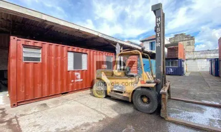 Terreno para alugar, 1000 m² por r$ 12.000,00/mês - macuco - santos/sp