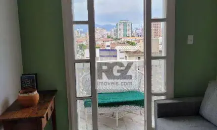 Apartamento com 1 dormitório à venda, 47 m² por R$ 360.000,00 - Boqueirão - Santos/SP