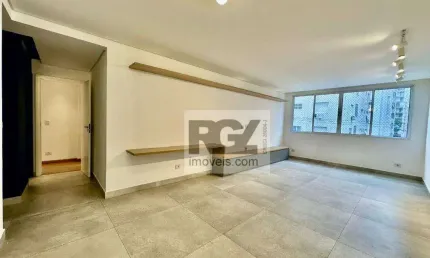Apartamento com 3 dormitórios para alugar, 127 m² por r$ 9.374,17/mês - gonzaga - santos/sp