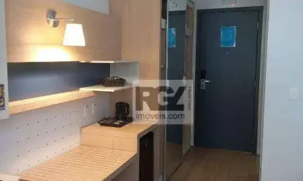 Apartamento com 1 dormitório à venda, 25 m² por r$ 350.000,00 - gonzaga - santos/sp
