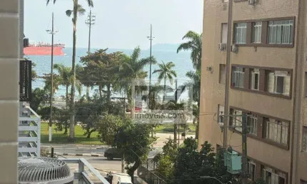 Kitnet vista mar à venda, 38 m² por r$ 320.000 - ponta da praia - santos/sp