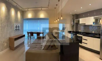 Apartamento com 2 quartos para locação, gonzaga, santos-sp