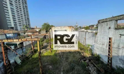 Terreno à venda, 1565 m² - encruzilhada - santos/sp