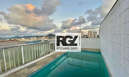 Cobertura com 4 dormitórios à venda, 305 m² por R$ 1.650.000,00 - Aparecida - Santos/SP