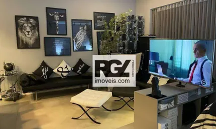 Apartamento com 1 dormitório, 54 m² - venda por r$ 1.150.000,00 ou aluguel por r$ 6.850,00/mês - gonzaga - santos/sp