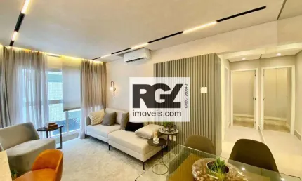 Apartamento com 2 dormitórios à venda, 82 m² por r$ 850.000,00 - aparecida - santos/sp