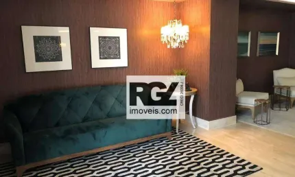 Apartamento com 3 dormitórios à venda, 210 m² por r$ 3.300.000,00 - boqueirão - santos/sp