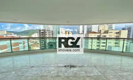 Apartamento com 4 dormitórios à venda, 485 m² por r$ 7.738.000,00 - ponta da praia - santos/sp