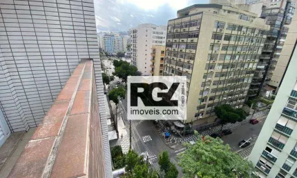 Apartamento com 1 dm² por R$ 3.300/mês - Gonzaga - Santos/SP