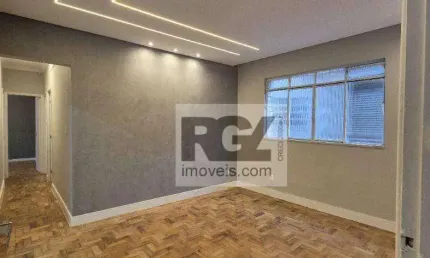 Apartamento com 3 dormitórios para alugar, 88 m² por r$ 3.600,00/mês - embaré - santos/sp