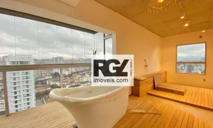 Apartamento com 1 dormitório à venda, 74 m² por r$ 1.000.000,00 - embaré - santos/sp