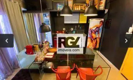 Apartamento com 1 dormitório para alugar, 57 m² por R$ 4.500,00/mês - Ponta da Praia - Santos/SP