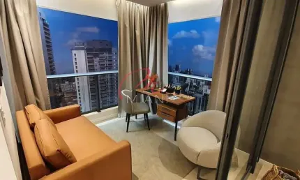 Apartamento para locação em Pinheiros com 46m², 1 quarto e 1 vaga de garagem - Próx. da estação Fra