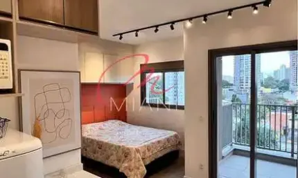 Studio para locação na Chácara Santo Antônio (Zona Sul) com 28m² - Próximo da estação Borba Gato do