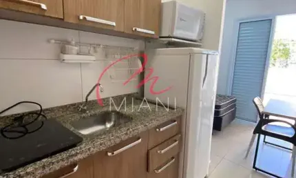 Kitnet mobiliada com varanda – localização privilegiada no butantã 
