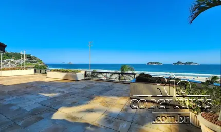 Cobertura à venda frontal mar . Pepe. Barra da Tijuca