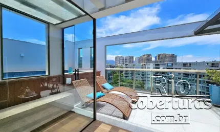 Cobertura com 1 quarto à venda na Avenida Lúcio Costa, 9000, Barra da Tijuca, Rio de Janeiro