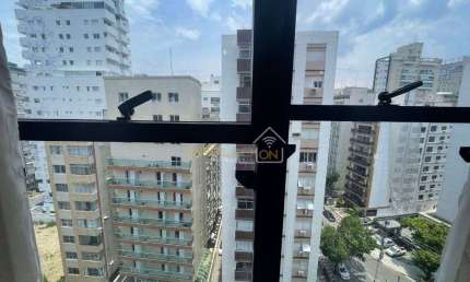 Flat com 1 quarto à venda no Gonzaga, Santos 