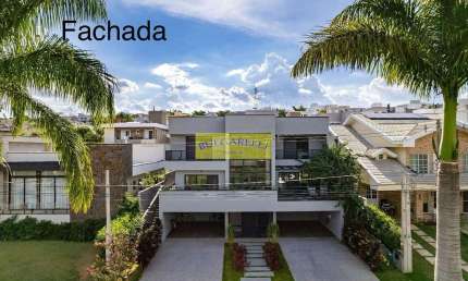 Lindo Sobrado Alto Padrão à venda 5 Suites , 8 Vagas , Piscina, Estilo Industrial , Condomínio Rese