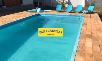 Chácara à venda amplo salão com churrasqueira , vestiario e piscina , estuda permuta , rio acima, j