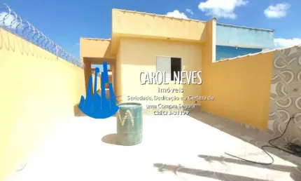 CASA NOVA 2 DORMITÓRIOS SUÍTE CHURRASQUEIRA FINANCIAMENTO BANCÁRIO ITANHAÉM