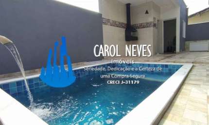 CASA 3 DORMITÓRIOS SUÍTE LADO PRAIA PISCINA FINANCIAMENTO BANCÁRIO ITANHAÉM