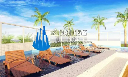 Apartamento novo 2 dormitórios suíte lado praia vila atlântica mongaguá