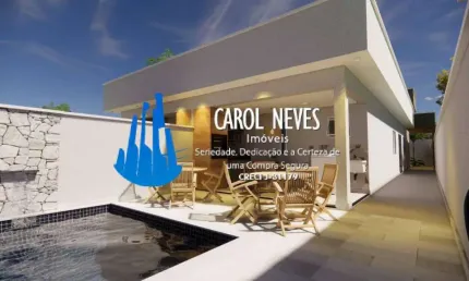 CASA NOVA 2 DORMITÓRIOS 1 SUÍTE LADO PRAIA FINANCIAMENTO BANCÁRIO ITANHAÉM