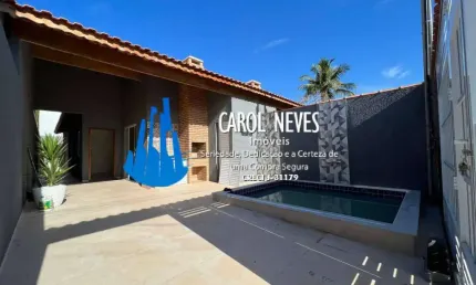 CASA NOVA 2 DORMITÓRIOS 1 SUÍTE LADO PRAIA FINANCIAMENTO BANCÁRIO ITANHAÉM